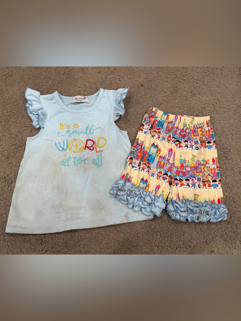 It’s a Small World Shorts Set